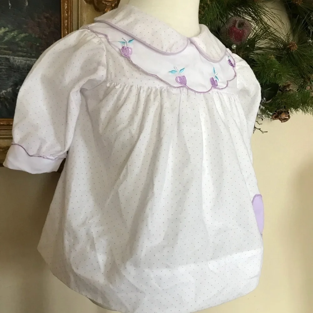 Rare VTG 1960’s Baby Plum Peter Pan Collar Dress